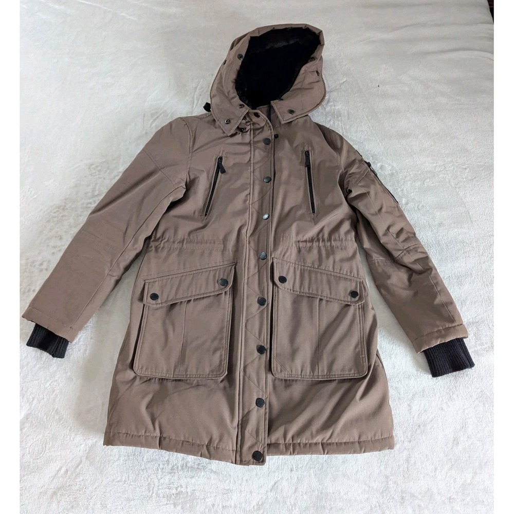 BCBGeneration‎ Olive Green Parka Women's Sz Med Ski Lodge Cabin Warm Cozy Chore